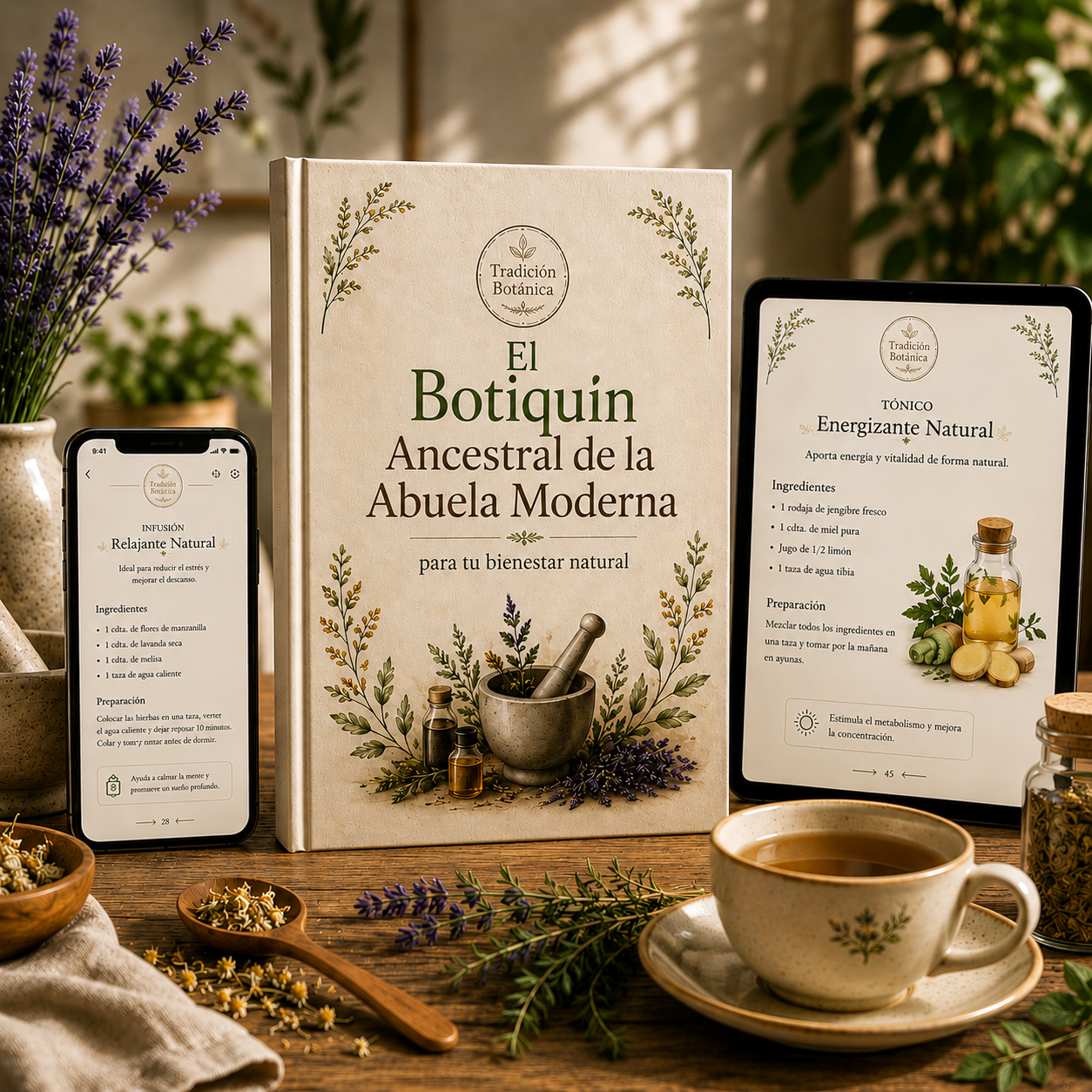 Libro Digital - El Botiquín Ancestral de la Abuela Moderna + 10 Bonos GRATIS
